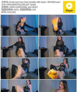 Boots and bare feet worship with tease