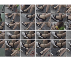 4K-�ֱߴ���ɫT���ȿ��Ů��������Ь����˿